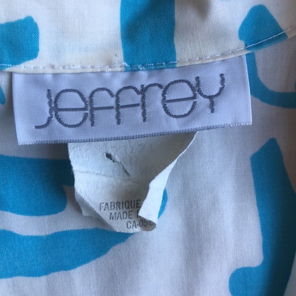 Vintage Jeffrey Women's Dress Size M/L Blue White Midi - Picture 3 of 7
